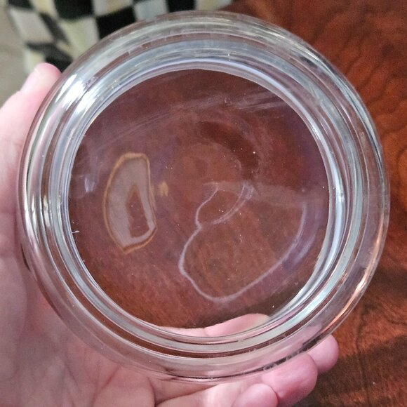 RUFFINO SMALL ARTICHOKE COPPER TOP GLASS KITCHEN COVERED STORAGE CANISTER JAR - Picture 13 of 13